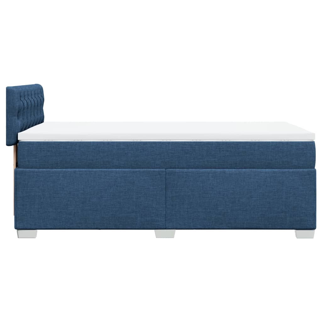 Sommier à lattes de lit avec matelas Bleu 80x200 cm Tissu - 5
