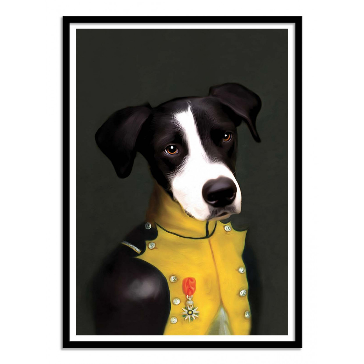 Art-poster - boris - tein lucasson - con marco negro 30 x 40 cm