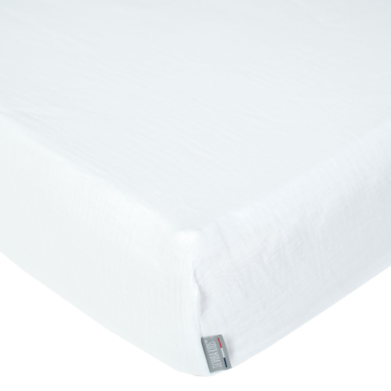 Drap housse uni en gaze de coton - 3