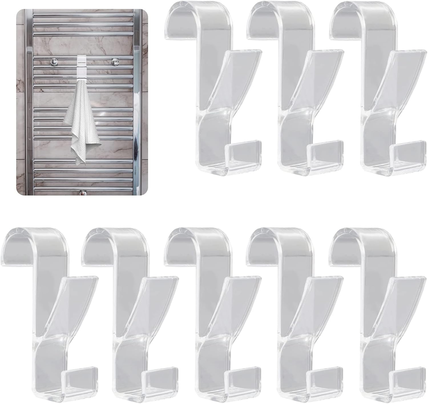 ganchos para toallas de baño, ganchos para radiadores estándar