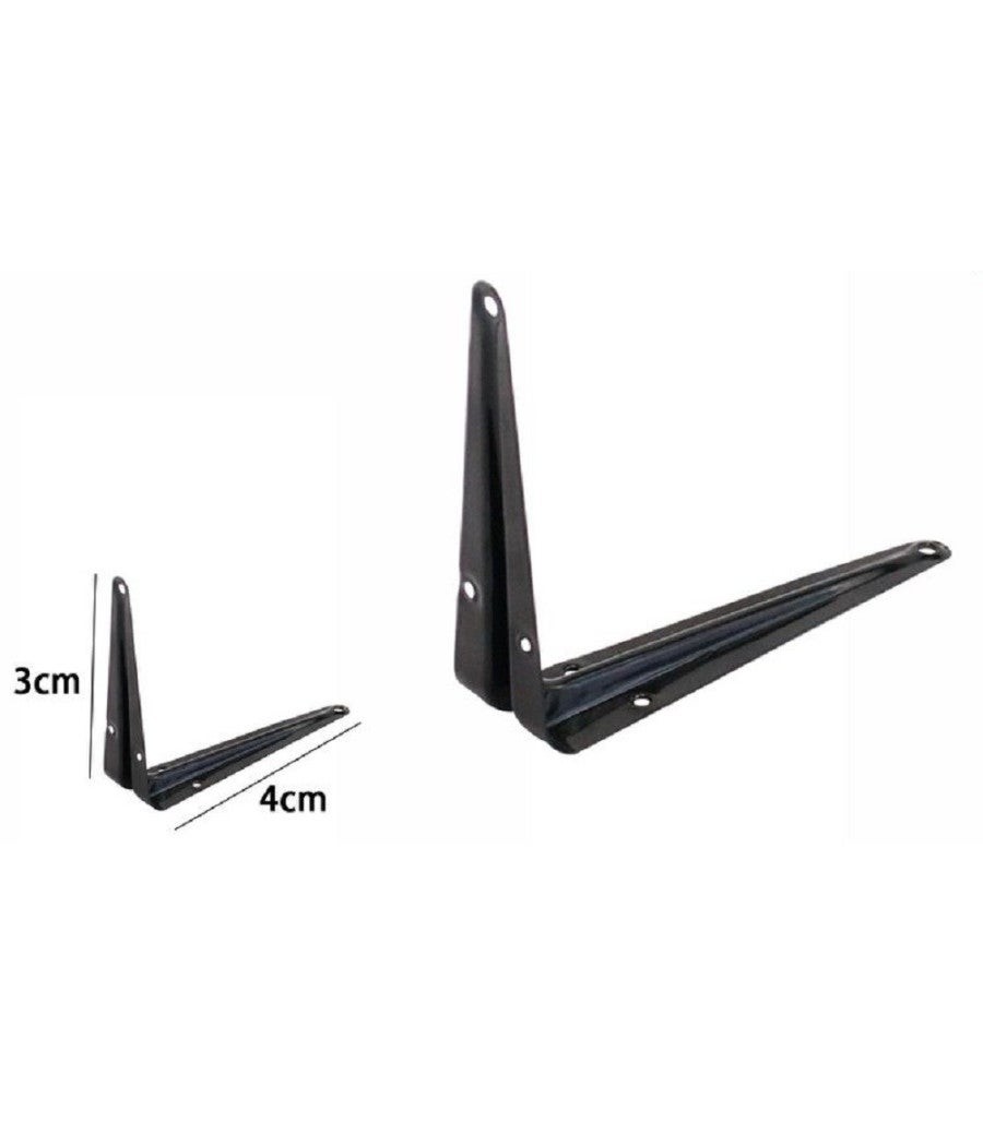 Reggimensola Con Coperchio - Set Di 4 Staffe Angolari 240x145mm In Metallo E Plastica Bianca - Foto 10