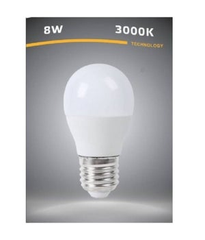 20 Lampadine LED E27 G45 Globo - 3W, Bianco Caldo 2700K, 155 Lm, PC Opaco - Sostitutive 15W - 3