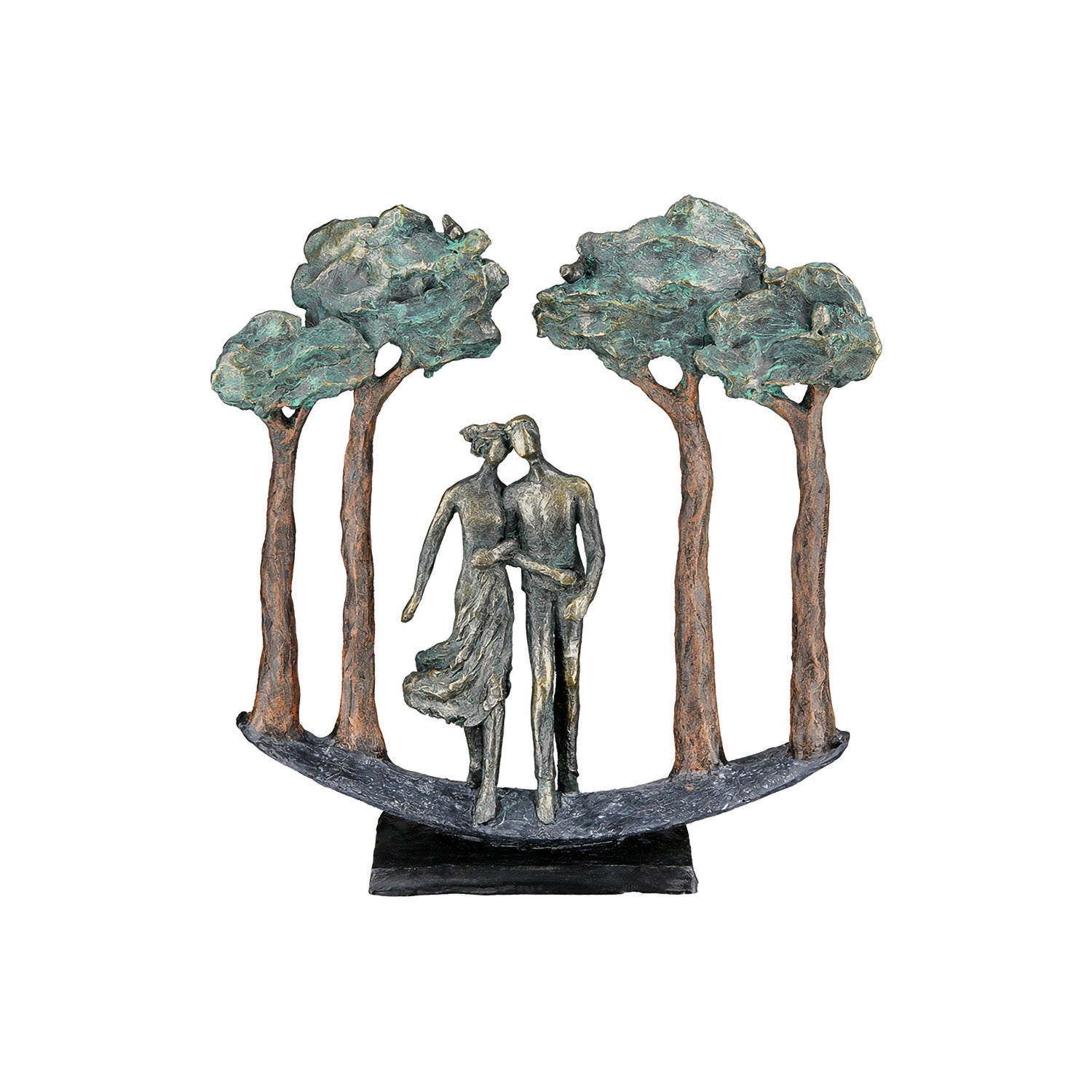 Jean Charles Ruchot  Actief Ca. 1880-1925  - XXL Art Nouveau Sculptuur Pavot 66 Cm Zinklegering Met Bronskleurige Meerkleurige Patina Circa 1900 No Reserve Price