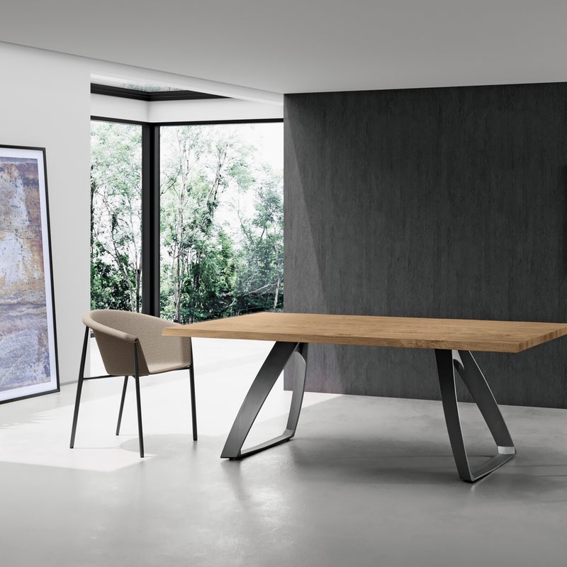 Bridge - Stół stały (200 x 100 cm) w kolorze czarnego dębu