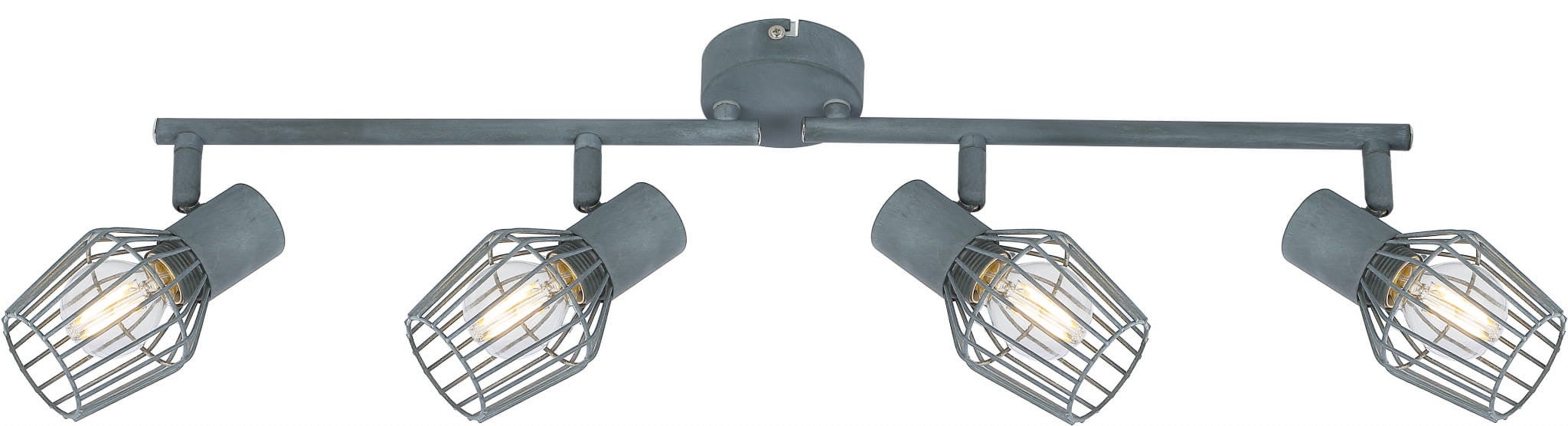Lampa sufitowa wisząca Viking szara 4xE14x40W wym: 18 x 87 x 7 cm metal Candellux