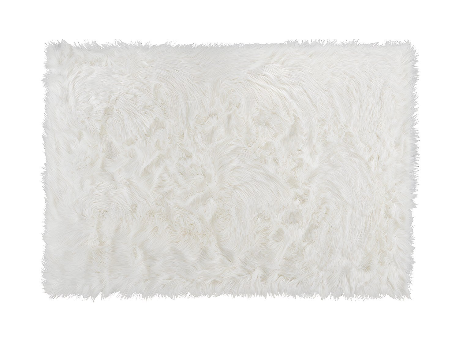 Dywan z imitacji skóry owczej SHEEP - 120x170 cm - kolor biały