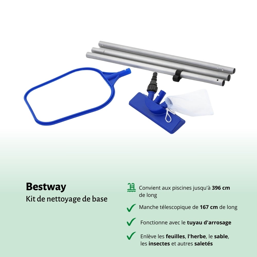 Piscine Bestway Ronde Steel Pro MAX - 305 x 76 cm - Grise - Comprend des Accessoires CB54 - 4