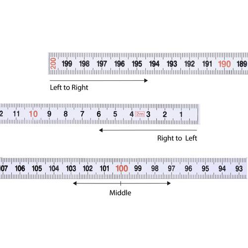 Mètre-ruban TO-7427325 auto-adhésif 200 cm acier - 2