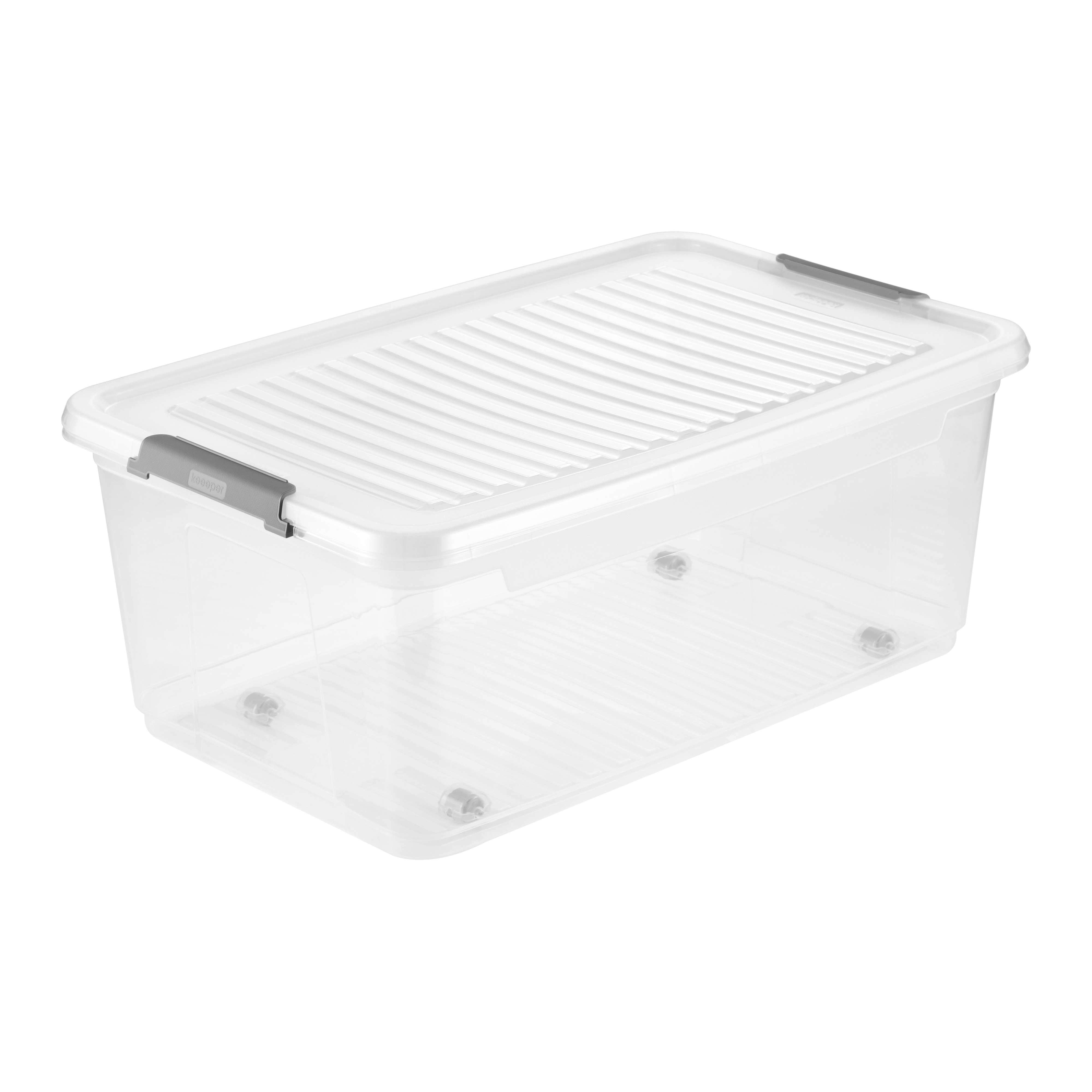 Boite avec couvercle clips et roulettes 37 ou 56 litres - 37 Litres - 9