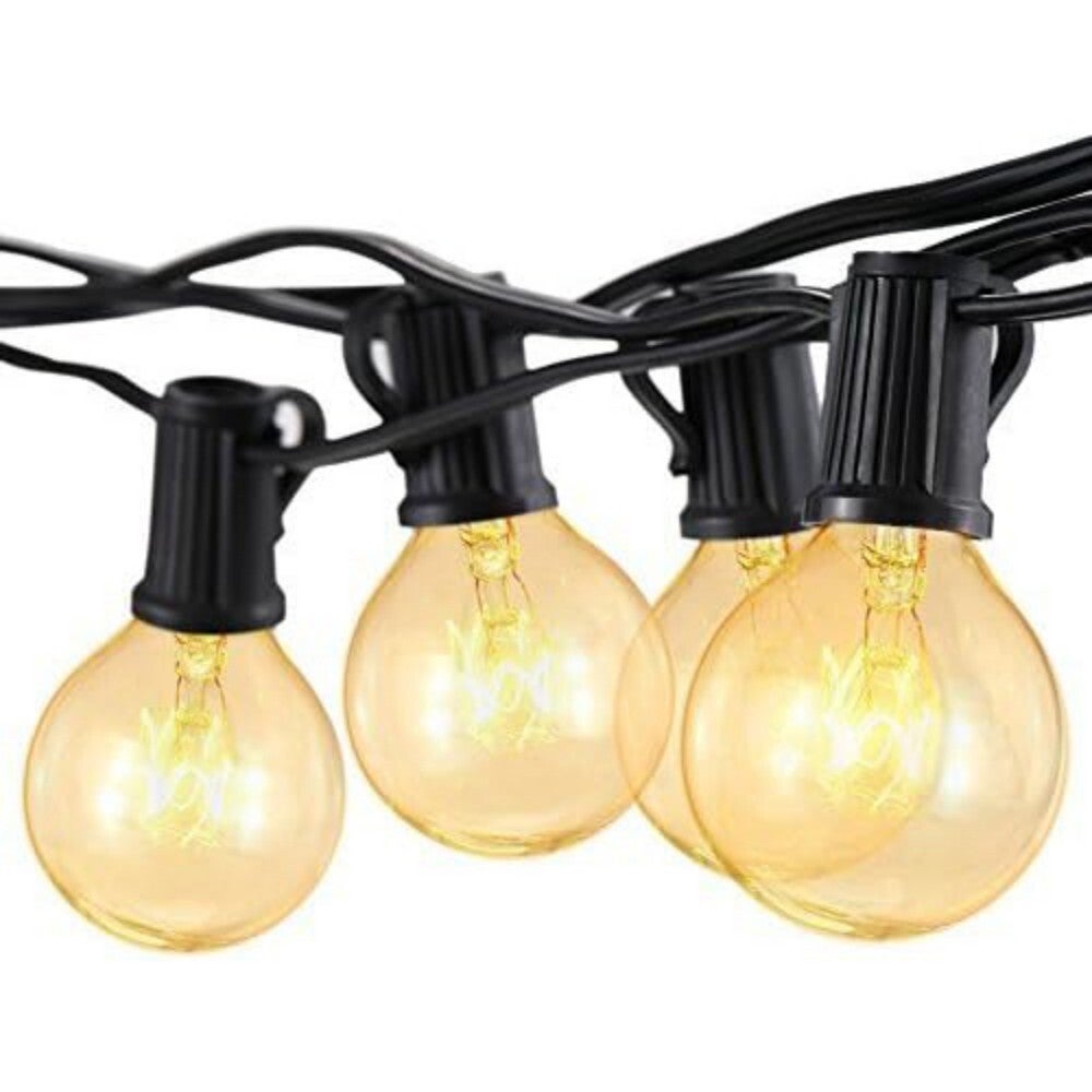 Guirlande Lumineuse Extérieur , Guirlande Guinguette Raccordable 7.6M 25 G40 Ampoules avec 3 Ampoules Rechange pour Fête Jardin Mariage Patio - 4