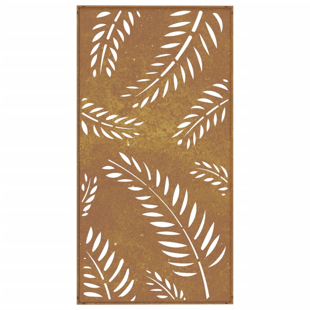 Maison Exclusive - Décoration murale jardin 105x55 cm acier corten design feuille - 5