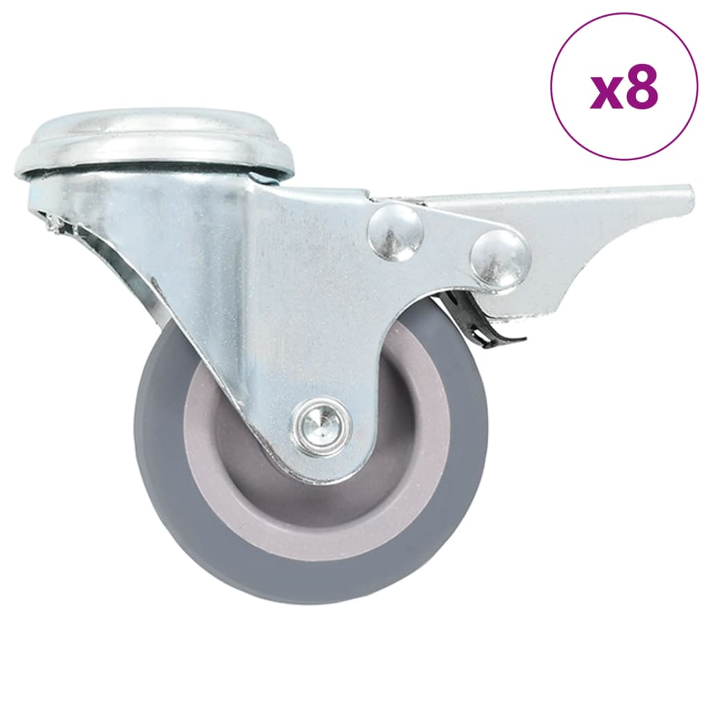 8 Pcs Roulettes Pivotantes 50 Mm - Roulettes Pivotantes - Roulettes De Meuble Roulettes Industrielles Chariots Mobiles Accessoires De Rangement 86339187