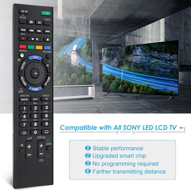 Universele Vervangende Afstandsbediening Voor Sony Bravia TV – Compatibel Met RM-ED047, RM-YD103 En Meer, Geen Programmering Nodig