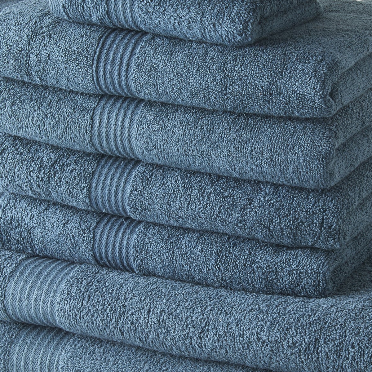 Lot de 4 serviettes invité + 4 serviettes de bain + 2 draps de bain coton uni ESSENTIAL - 2