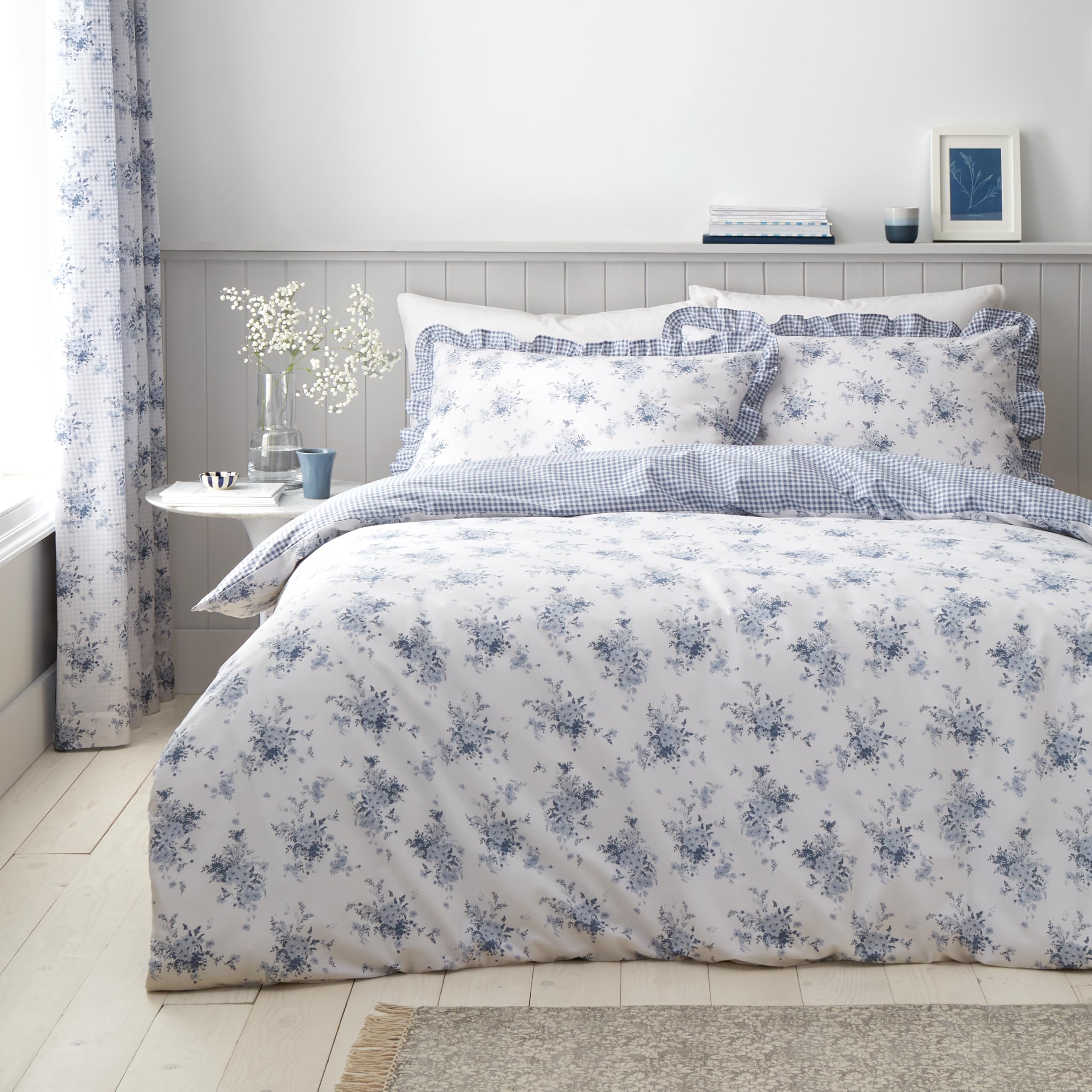 Parure Copripiumino Catherine Lansfield - 135x200 Cm + Federa 80x80 Cm + Lenzuolo Con Angoli 90x200 Cm - Policotone