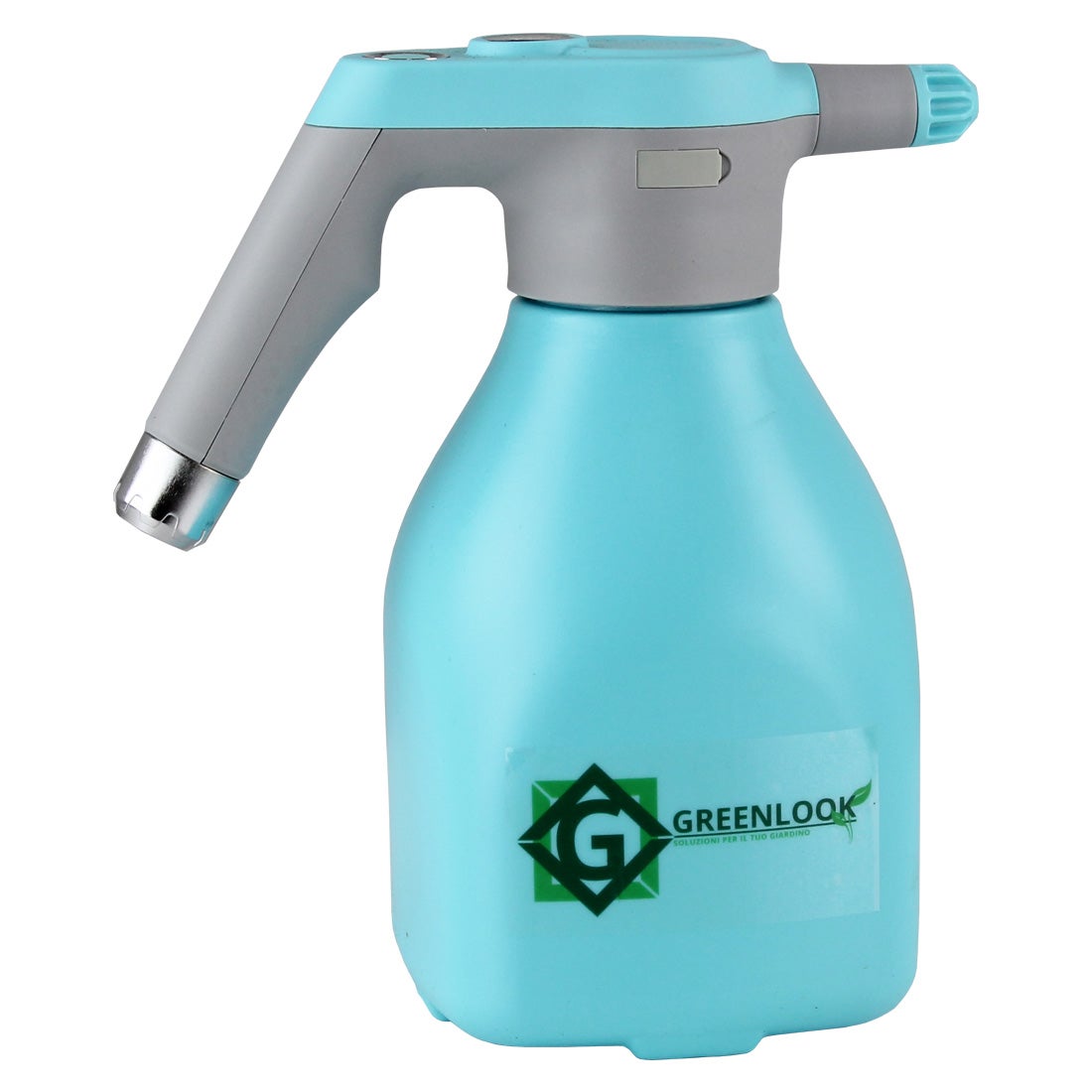 Spruzzatore elettrico a pressione a batteria, 7,4 V, 3 velocità di spruzzo + 4 ugelli regolabili, tubo da 5 m e tubo di spruzzo estensibile, leggero e portatile per giardino, piante