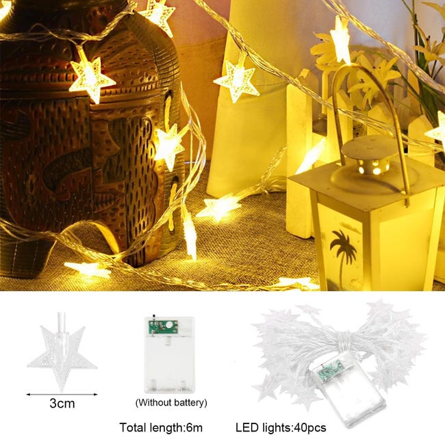 BXROIU 2 x 50 LEDs Stringa Luci a Batteria,Filo d'Argento 5 metri Ghirlanda,3 Modalità di Catena Luminosa per Feste, Matrimoni, Giardino e Decorazione Natalizia (Bianco Caldo, 2 Pezzi 5 metri BXROIU 2 x 50 LEDs Stringa Luci a Batteria,Filo d'Argento 5 metri Ghirlanda,3 Modalità di Catena Luminosa per Feste, Matrimoni, Giardino e Decorazione Natalizia (Bianco Caldo, 2 Pezzi 5 metri