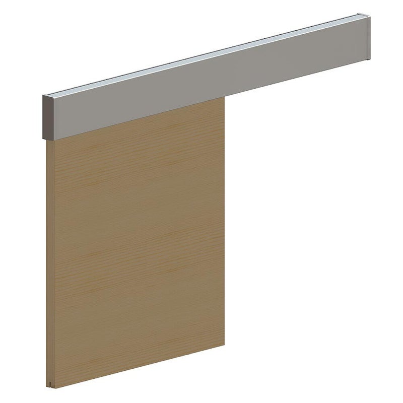 Pack premium SLID'UP 160 pour porte coulissante jusqu'à 1000 mm - rail 1,94 m - 60 kg - argent - 5