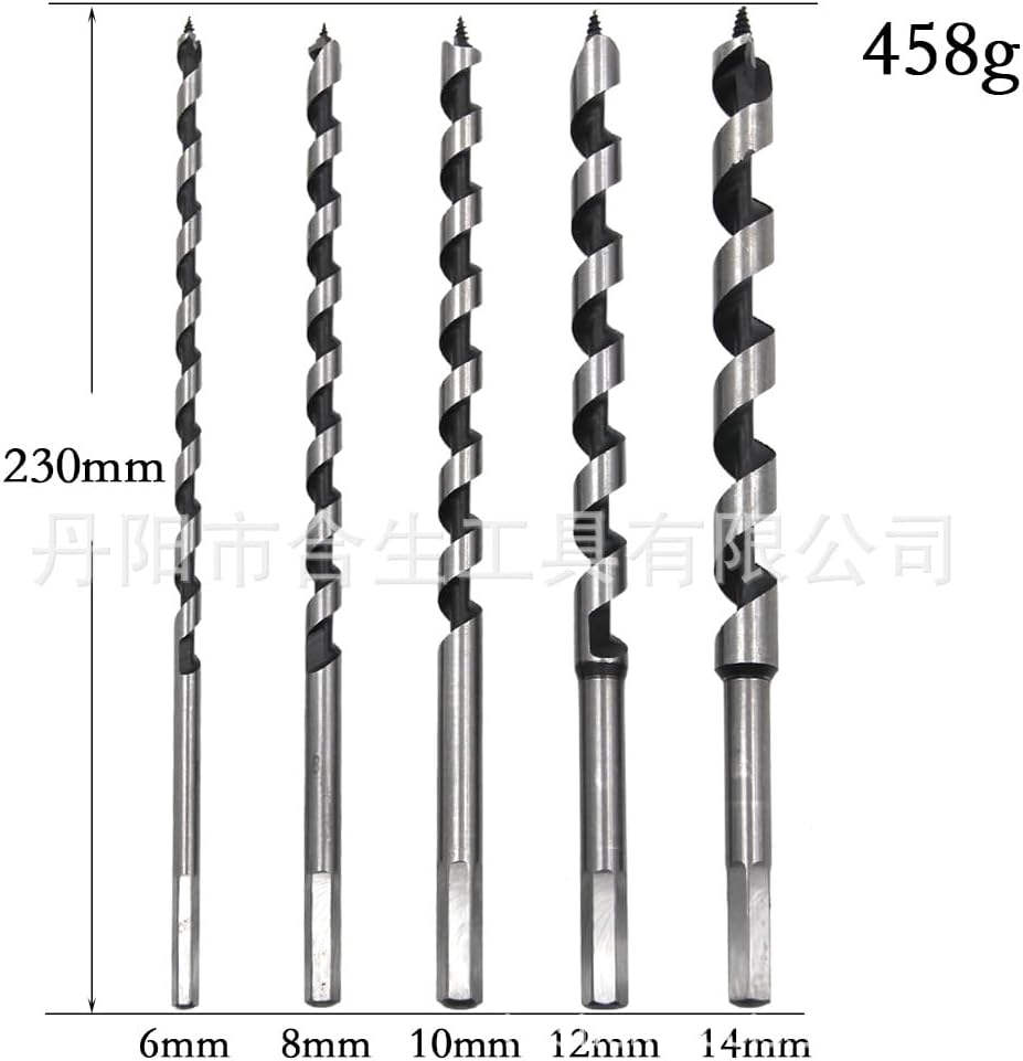 TrAdE Shop Traesio - Mecchie A Testa Piatta Per Legno 6 Pezzi Punte Frese Per Trapano 92087 28003584