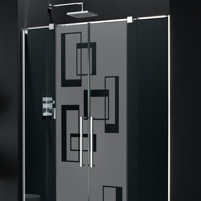 Adesivo porta di doccia L'arte astrae - Sticker adesivo - adesivi murali - 95X35cm - 3