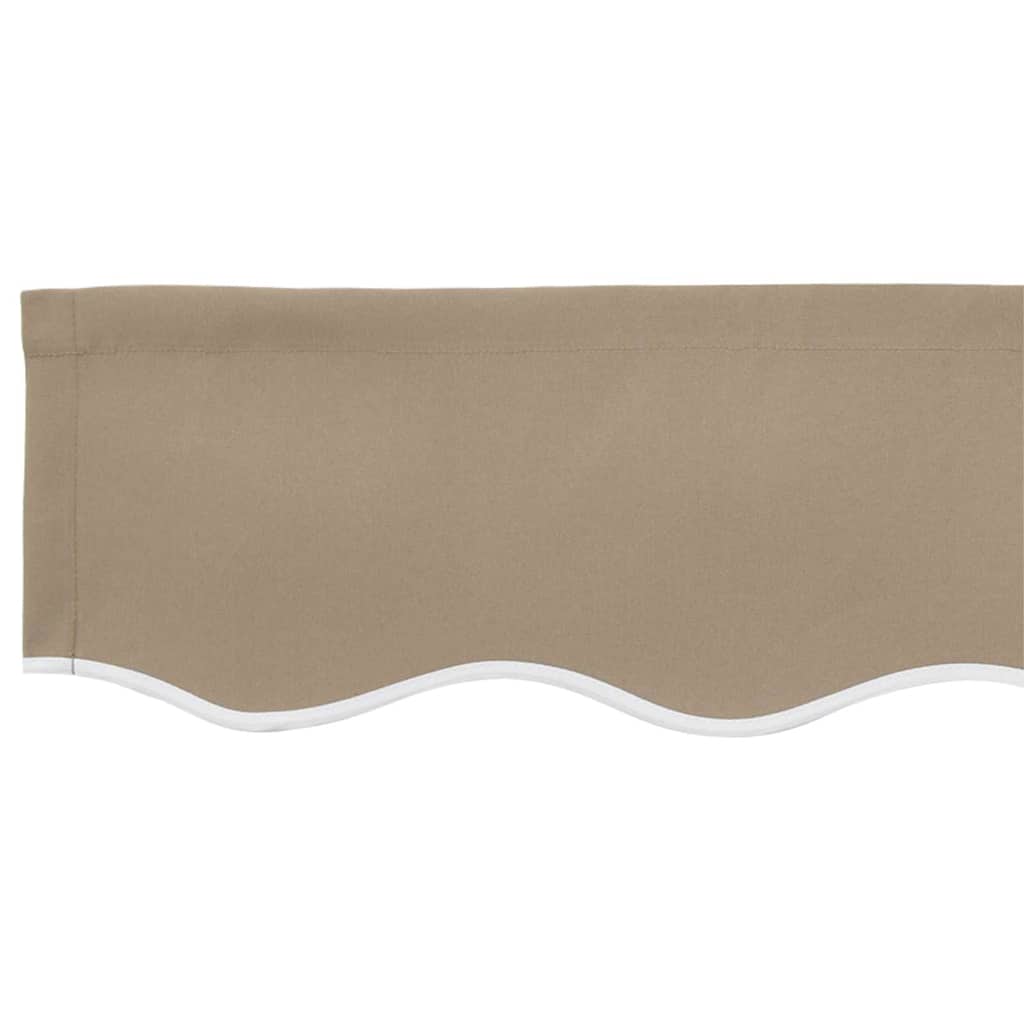vidaXL Sostituzione della mantovana per tenda Beige 380 x 20 cm - 5