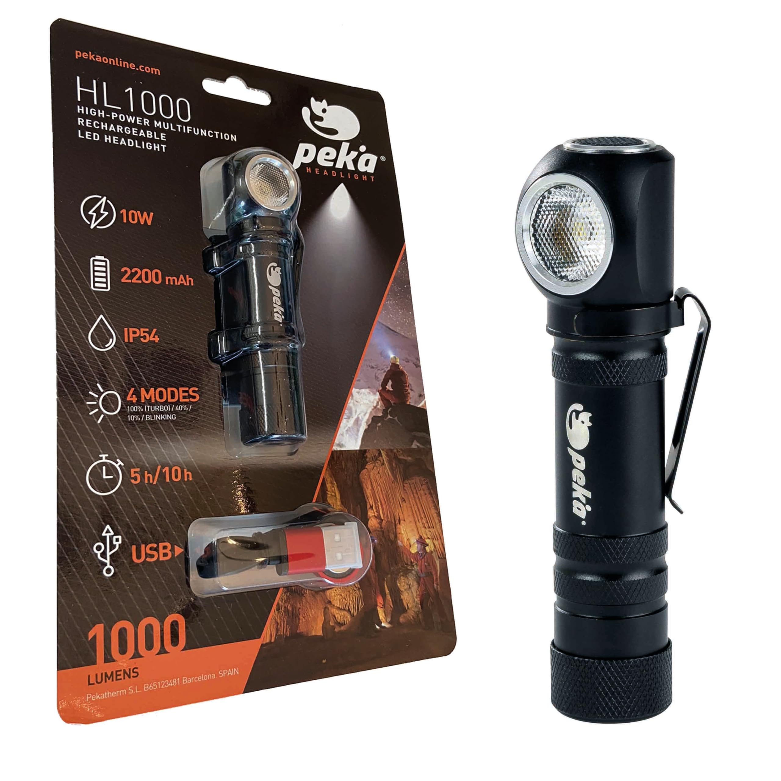 Trade Shop - Torcia Led Usb Ricaricabile 5w+3 Luci Cob Campeggio Escursionismo Caccia Q-led66 - | Leroy Merlin