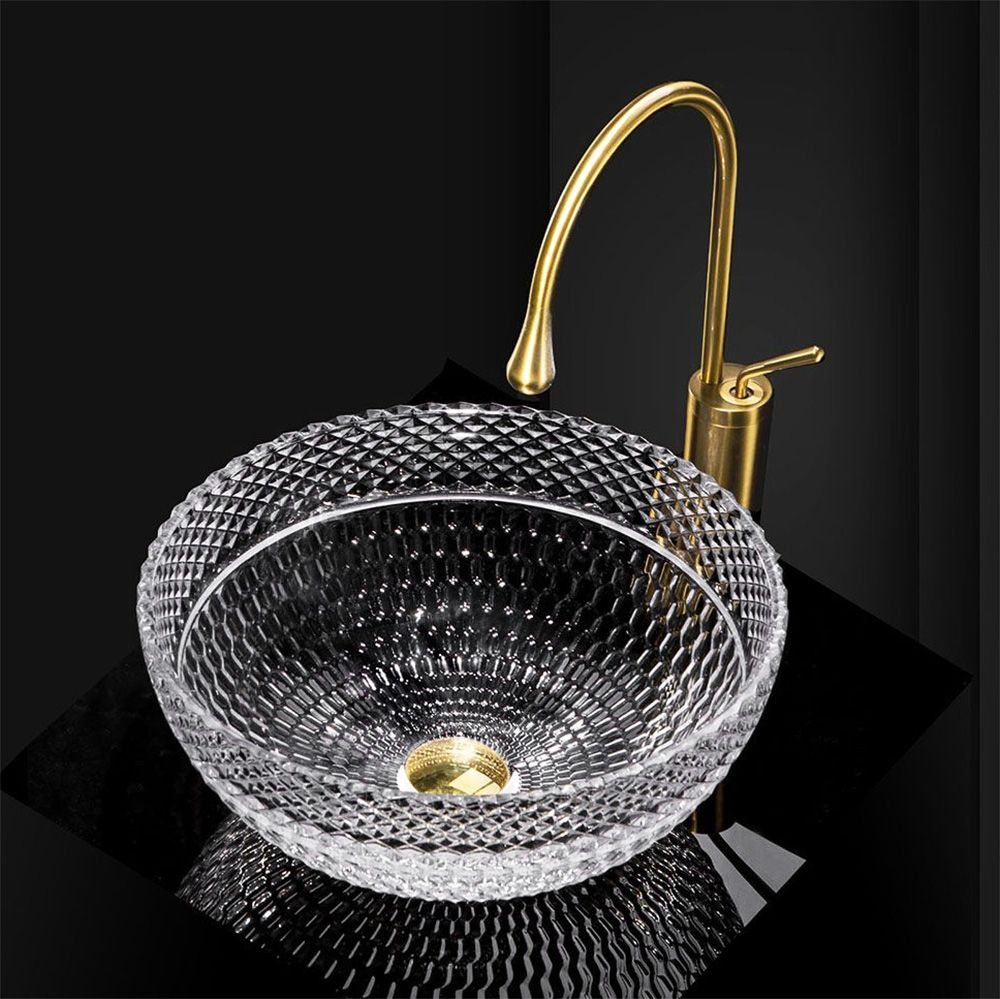 Umywalka Nablatowa Rea Sue Transparentny 40 X 40