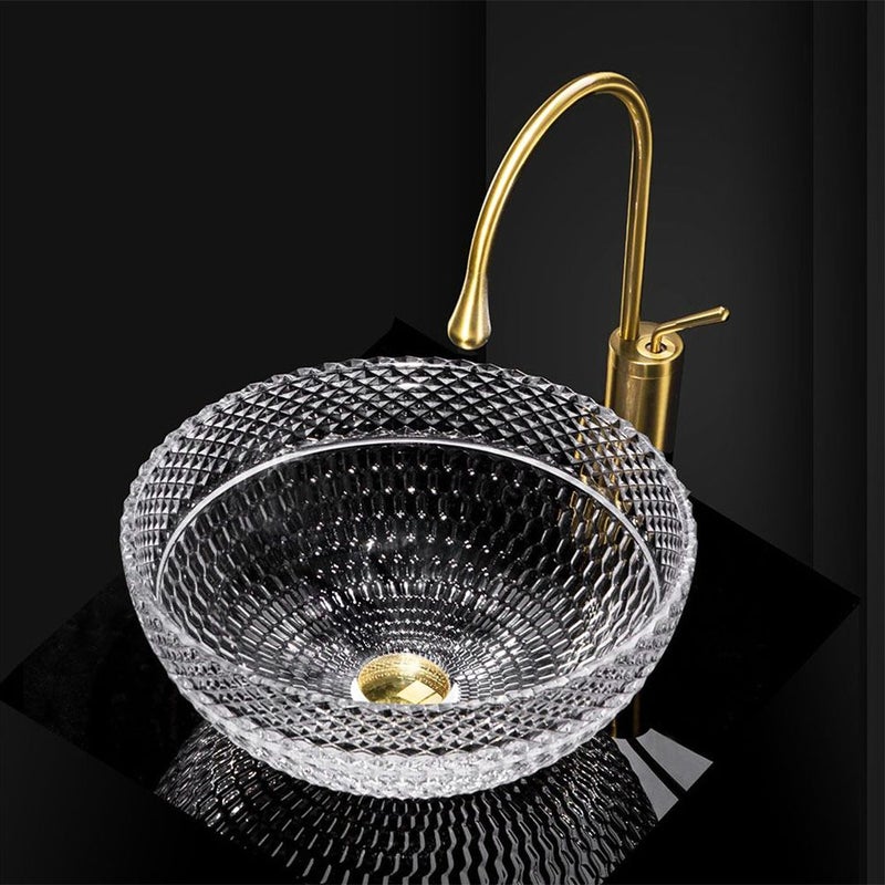 Umywalka Nablatowa Rea Sue Transparentny 40 X 40