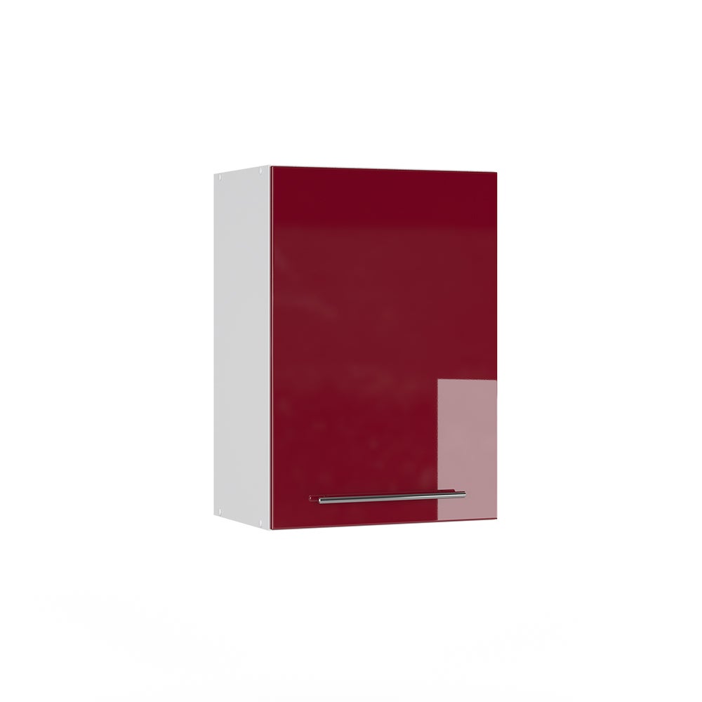 Meuble Sous-plan De Cuisine Fame-Line 80 Cm - VICCO - Blanc Bordeaux Rouge - Brillant Et Moderne