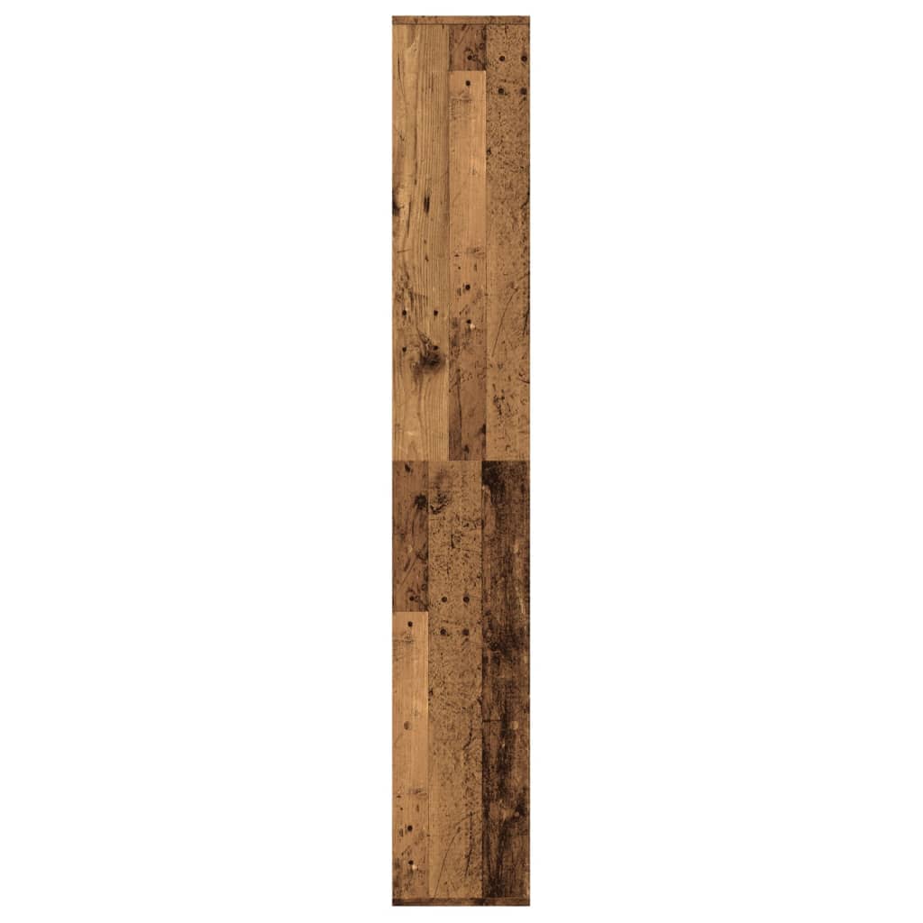 Étagère de rangement | Étagère séparatrice de pièce vieux bois 67x25x161,5 cm CFW24705 - 6