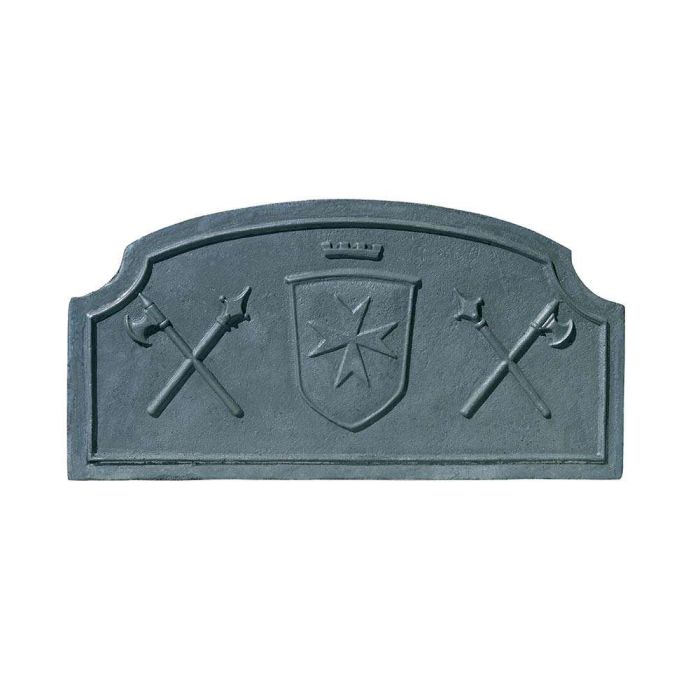 Lastra Ghisa Per Camino Deco 40x46 Cm | Spessore 1 Cm | Decorata | Accumulo Calore | Duratura - Foto 7