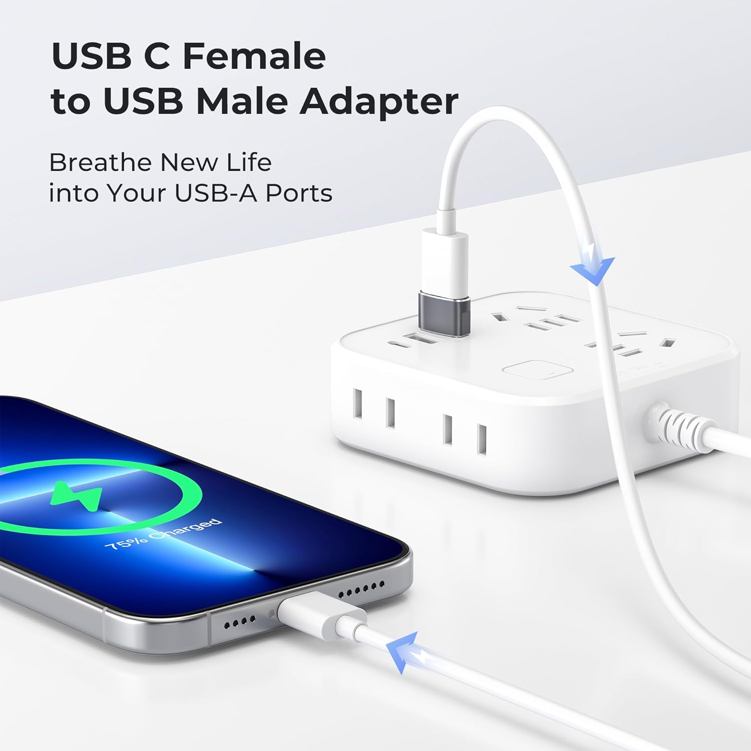 Cavo Aisens USB-C 3.2 Maschio/Maschio 2m Grigio