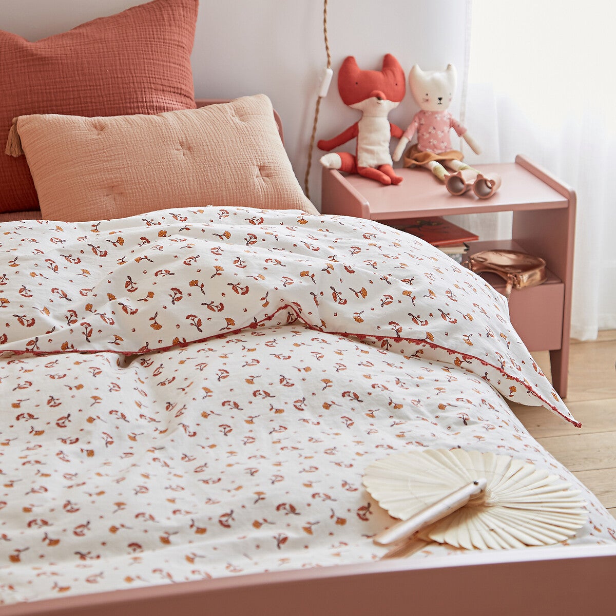 Housse de couette coton lavé, Sabana - Imprimé fleurs - 140 x 200 cm - 4