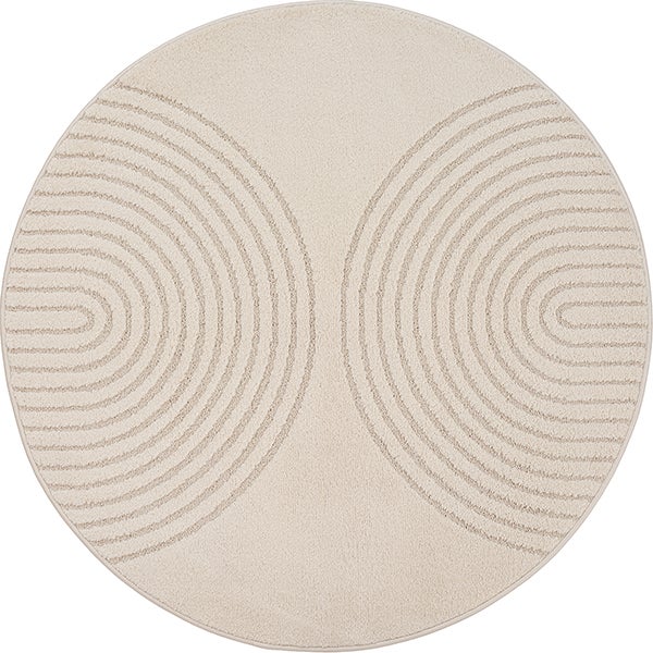 the carpet Elisa tapis de salon moderne, design géométrique, haute densité de velours et agréablement doux, Beige, 200 x 280 cm - 7