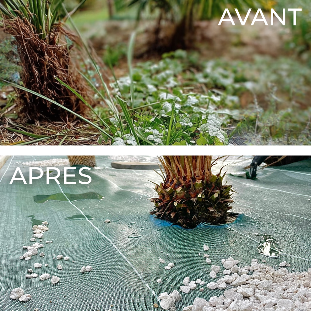 Toile de paillage tissée Longueur 25m Largeur 3,3m Couleur Vert 130g m2 Grande Largeur Similaire Geotextile Résistant ZENLYS - 4