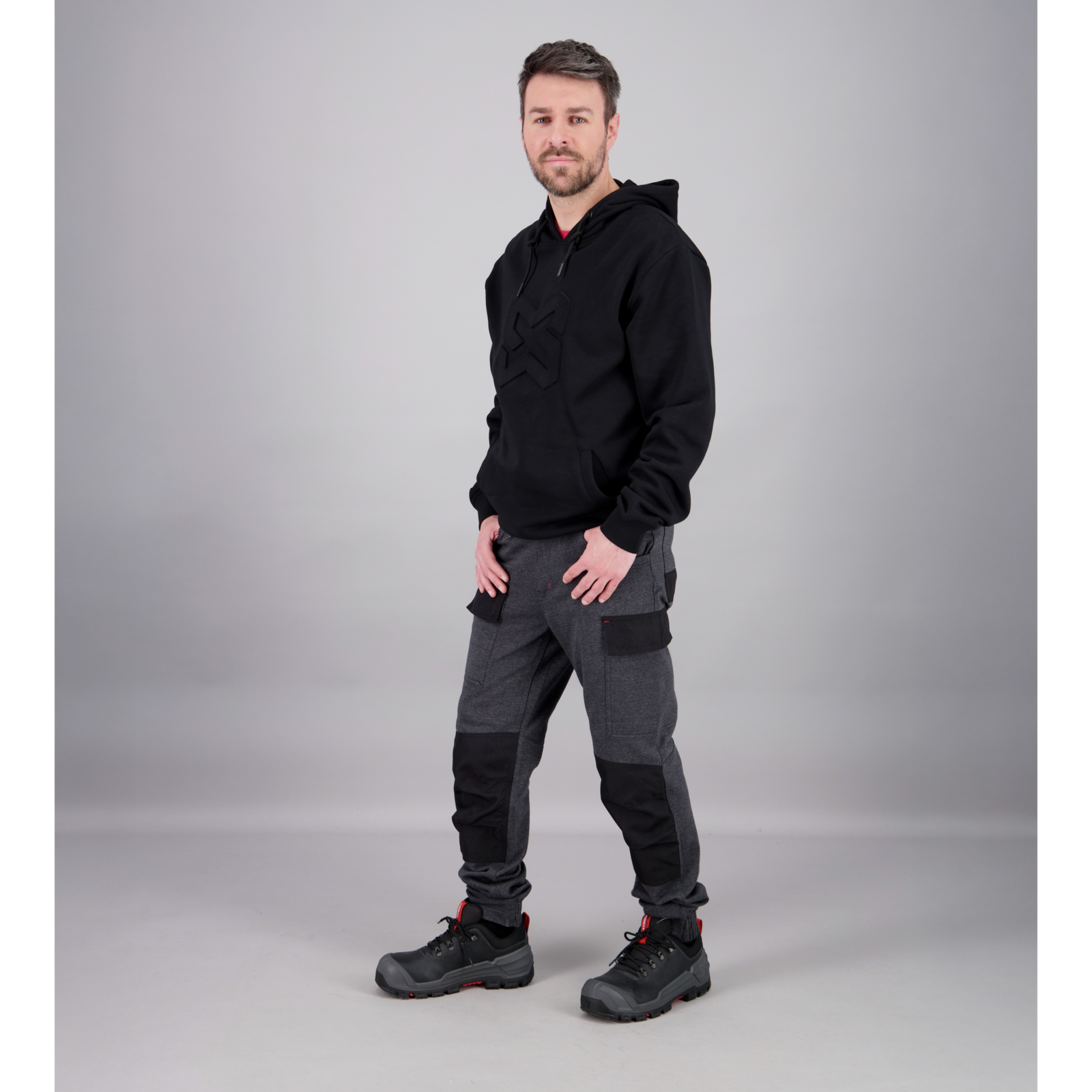 Sweat de travail Hoodie LOGO X Noir - 4