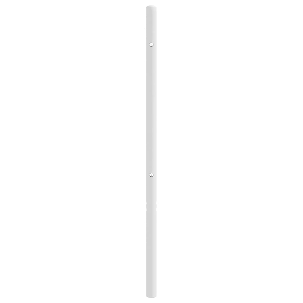 Tête de lit métal blanc 180 cm - 5