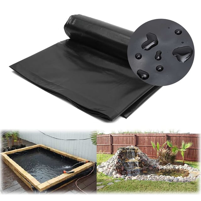 Revêtement d'étang en PE, revêtement de piscine, protection UV, imperméable, adapté au jardin et à l'étang (200*300CM)