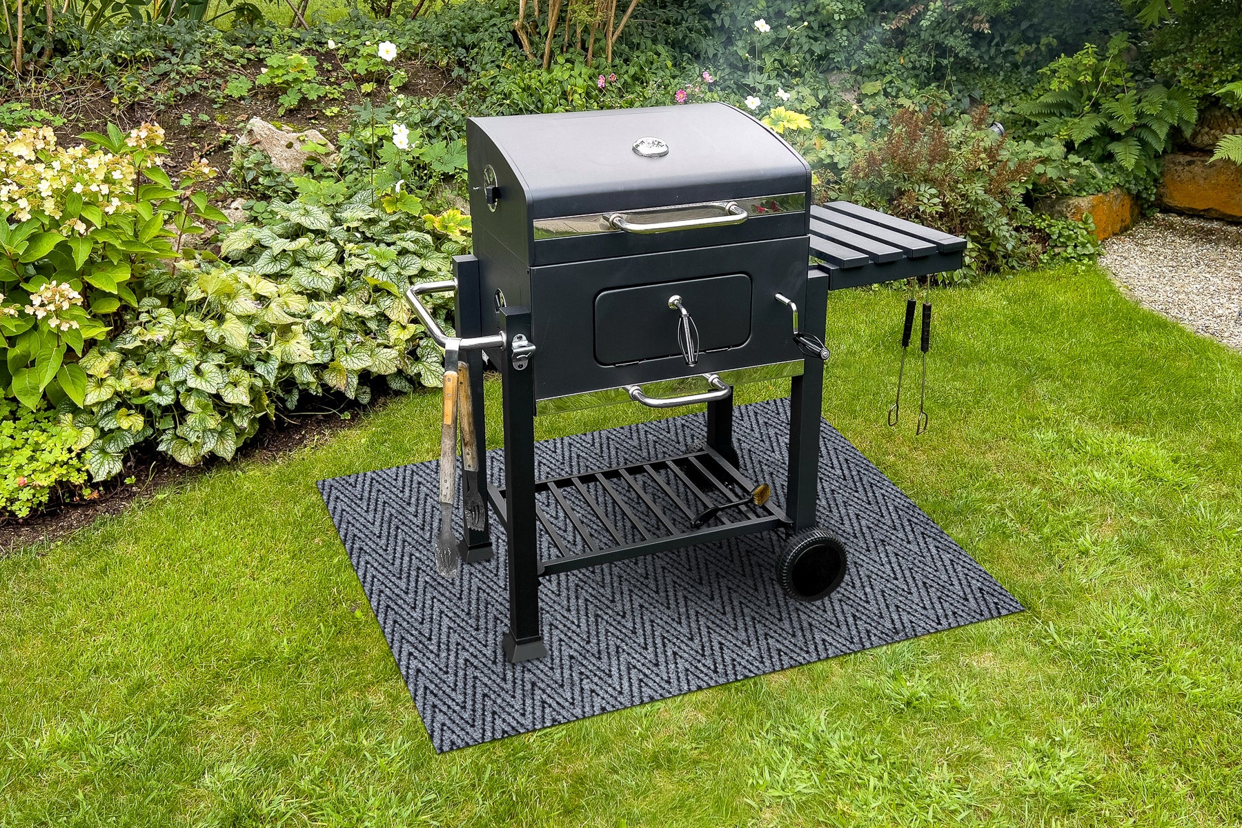 Tappetino protettivo MAGNUS 2954 per terrazza, esterno - grigio 100x120 cm - 4