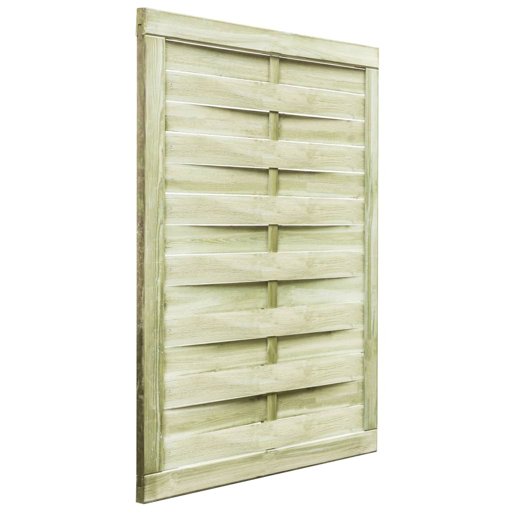vidaXL Cancello da Giardino Legno di Pino Impregnato 100x125 cm Verde - 2