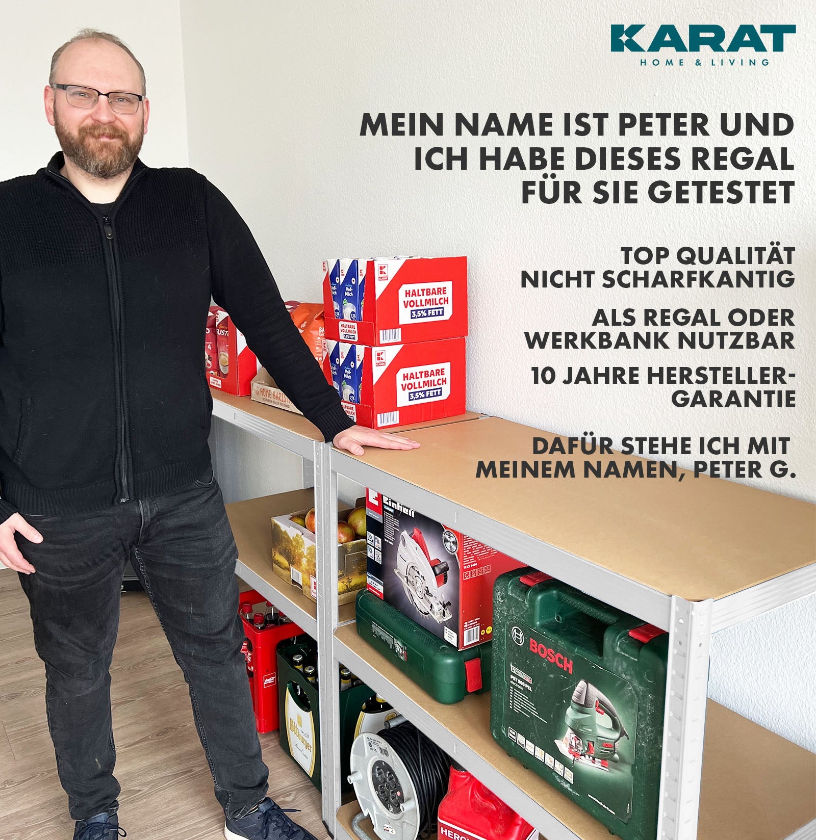 Étagère pour charge lourde Meuble de rangement, 5 Étages, Blanc, 180 x 90 x 45 cm, Charge Max : 875 kg - 6