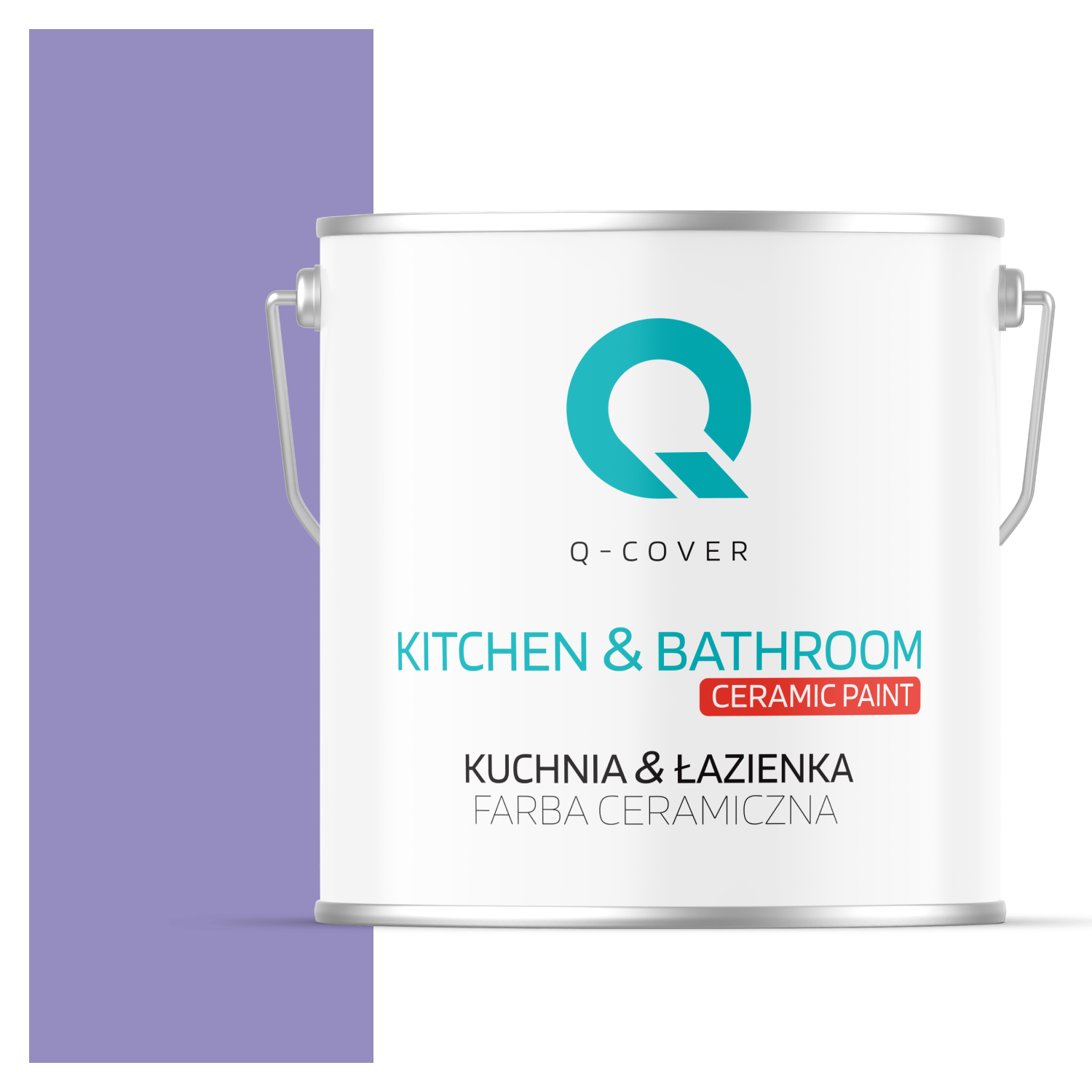 Farba Ceramiczna Kuchnia &amp; Łazienka Q-Cover Lawendowy H2629 Głęboki Mat 5L