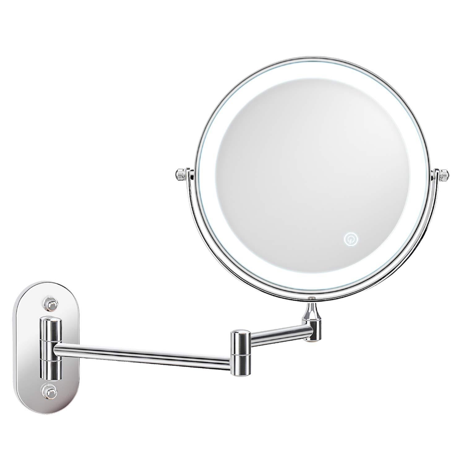 B Beauty Planet Miroir à main, miroir de maquillage pliable double face