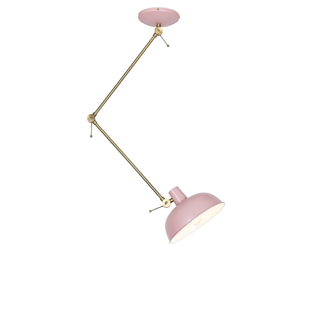 Qazqa retro plafon - Milou - różowy, max. 25w, kompatybilny z żarówką LED, e27, 25cm oświetlenie wewnętrzne