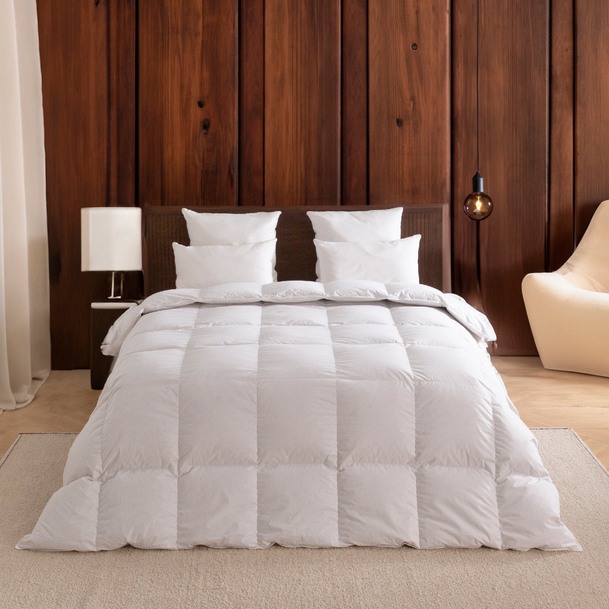Couette En Laine Australienne 100% Naturelle - 180x220 Cm, 3 Kg, Respirante, Toutes Saisons, Rose