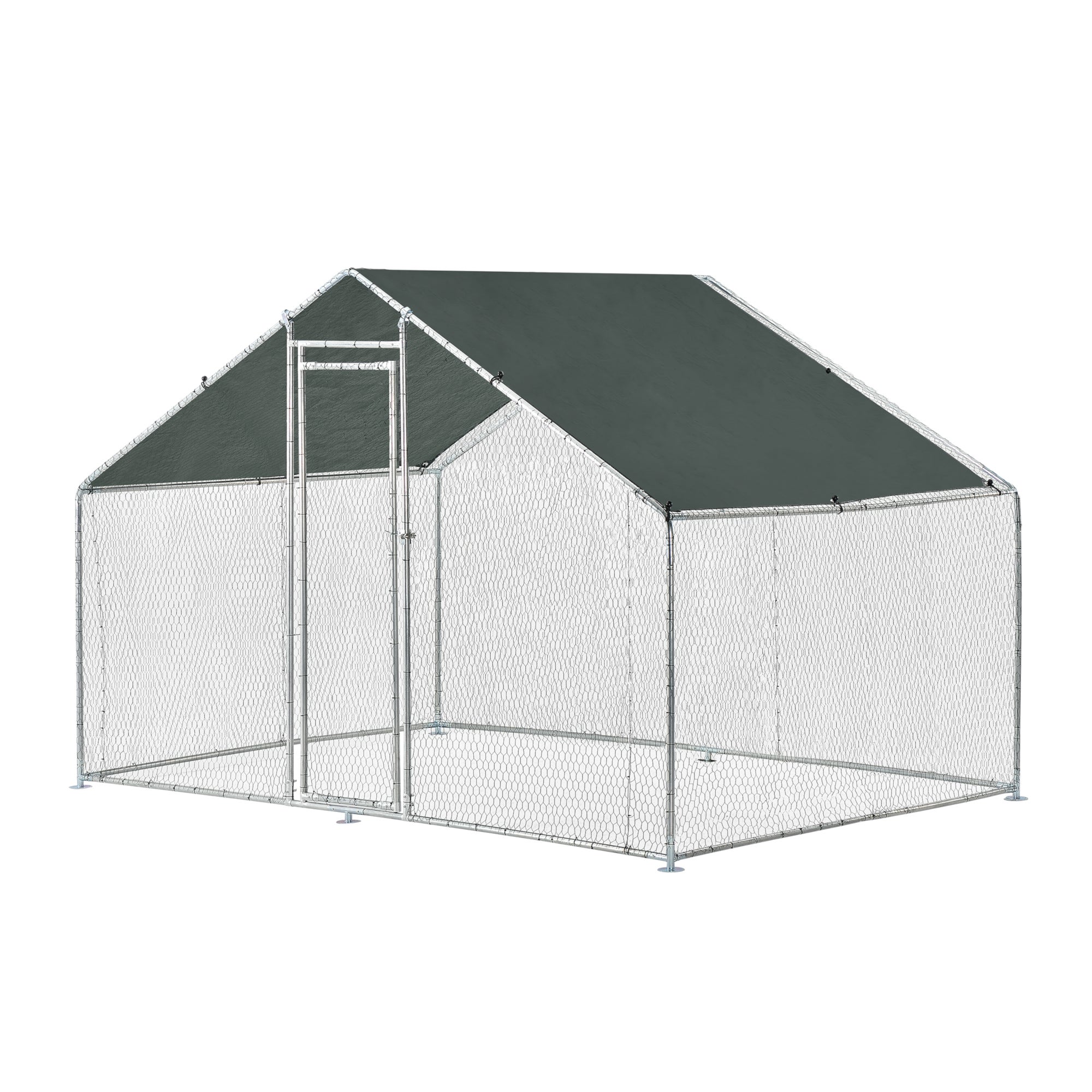 Pro.tec  Jaula Al Aire Libre Wels Voladero 3 X 2 X 2 M, Color Plata Y []® Verde/Oscuro , Leroy Merlin