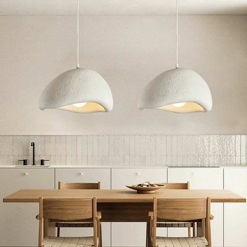 30cm Suspension Moderne pour Salle à Manger Cuisine Îlot Lumière Couloir Restaurant Lampe Suspendue E27 Base Japonais Wabi-Sabi Style Nid D'oisea - 2
