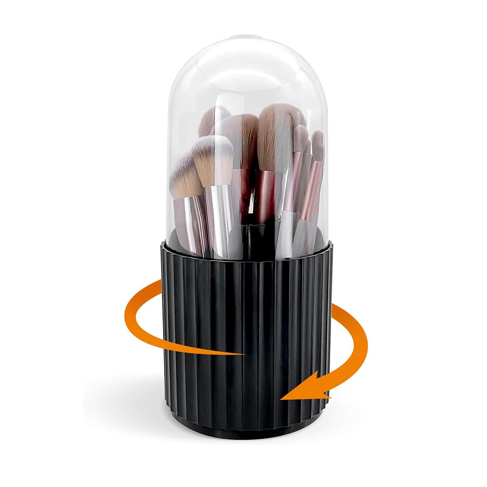 Organizador de brochas de maquillaje con tapa, organizador de