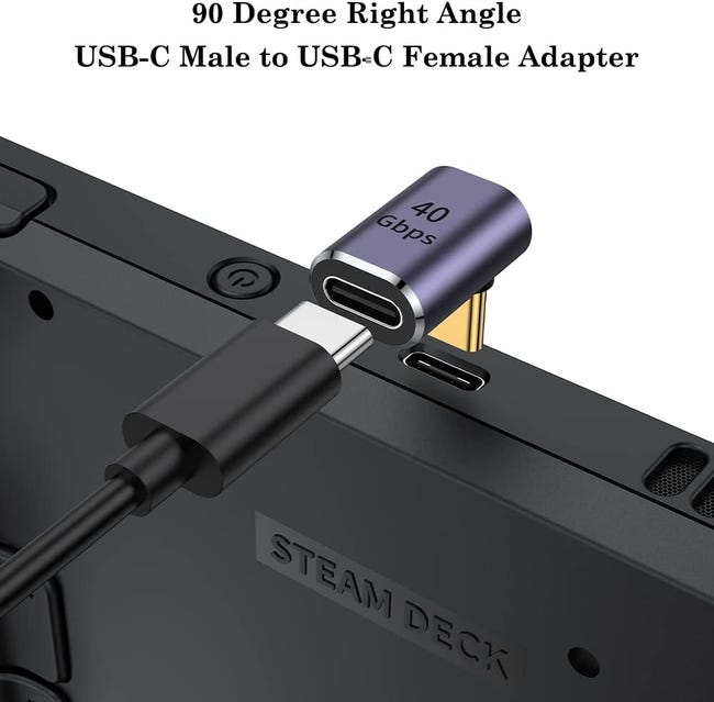 System-S Adattatore USB 4 tipo C maschio a femmina 40 Gbps cavo System-S Adattatore USB 4 tipo C maschio a femmina 40 Gbps cavo