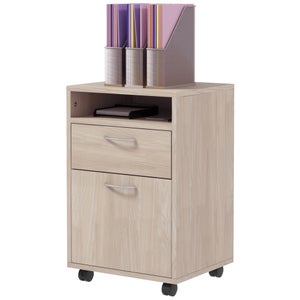 Meuble De Rangement Extra Large Pour Papier A3 - Étagère De Bureau Blanche, 7 Compartiments, 44.5x30x39.7 Cm